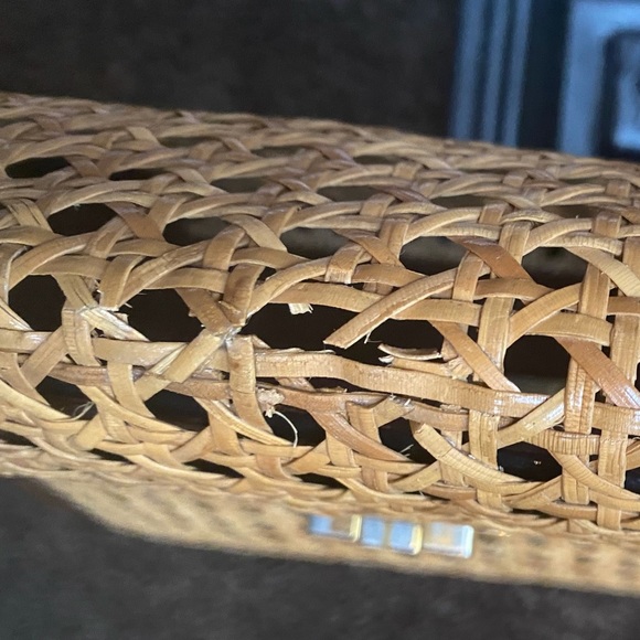 🇮🇹 Made in Italy Beige & Brown Straw Shoulder Bag 🇮🇹 - Picture 13 of 13